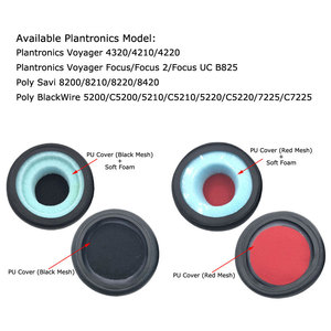 Fundas para Auriculares Poly BlackWire 5200/C5200/5210/C5210/5220/C5220/7225/C7225 <span class=keywords><strong>Savi</strong></span> 8420, Fundas de Cuero PU para Auriculares - Product Image 6