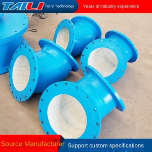 TAILI工業用セラミック耐摩耗性スチールライン複合パイプ肘とティー継手付き - Product Image 3