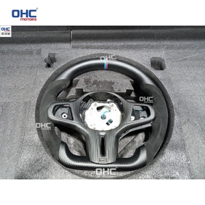 Volante Deportivo M de Cuero Gamuzado y Fibra de Carbono Mate para <span class=keywords><strong>BMW</strong></span> Serie 3 G20 2020-2024 G21 G28 G22 M3 G80 M340i M440i con Calefacción - Product Image 4