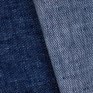 Tissu en lin pur de haute qualité, doux pour la peau, ressemblant à du denim, lin français biologique naturel, 212 g/m², 53 pouces, pour chemises et vêtements - Product Image 4