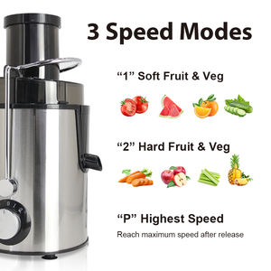 家庭用フルーツスクイーザー電気ジュース抽出器400wニンジンジュース抽出器マシンプロセッサジューサー - Product Image 3