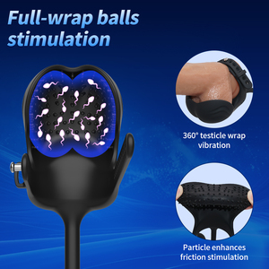 Jouet sexuel anal, stimulateur de testicules, anneau vibrant réglable pour le pénis, télécommande, plug anal, masseur de prostate - Product Image 5