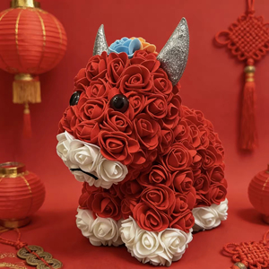 ม้าไม่สุขสันต์ 2026 ปีม้า ตุ๊กตาม้าจำลองประดับตกแต่งห้องนั่งเล่น ของขวัญวันหยุด ของขวัญเทศกาลฤดูใบไม้ผลิ - Product Image 3