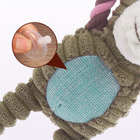 Jouets pour chiens, corde à mâcher, peluche, jouet qui couine pour chien, jeu d'intérieur, corde à mâcher, lion, singe, éléphant, animaux de dessin animé, jouet pour chien