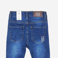 Salopette en Gros 2-10 Ans Rétro Décontractée pour Enfants Bébés Garçons Jean Bleu Denim Pantalon Fille
