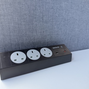 65W PD sạc nhanh máy tính để bàn điện dải kẹp trên bàn ổ cắm 3 AC cửa hàng nhiều cổng <span class=keywords><strong>USB</strong></span> 13A đánh giá cho sử dụng công nghiệp - Product Image 3