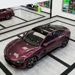 WRAPMASTER Nuevo color PET Brillante Metálico Esmaltado Negro Azúcar Vinilo Liberación de aire Vinilo Car Wrap - Product Image 4