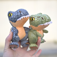 Jouets en peluche bon marché porte-clés Tyrannosaurus promotion porte-clés peluches dinosaures