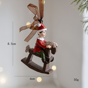Nouvelle Décoration de Noël Rétro en Résine Tridimensionnelle à Suspendre, Cadeau Idéal pour les Décorations Festives de Noël - Product Image 6