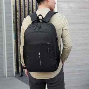 Laptop <b>Backpack</b> For Men Black Waterproof With <b>Computer</b> Interlayer For Business Commuting Travel University Students - Product Image 1
