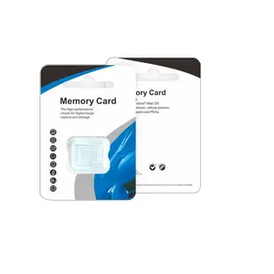 Paquete de soporte protector a granel de tarjeta de blíster azul precio barato al por mayor para embalaje de caja de Color de almacenamiento de tarjeta de memoria SD TF