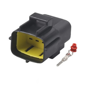 Conector de Sensor de Oxígeno para Automóvil, 8 Pines, Enchufe Impermeable, Material PBT Negro, para Uso en Automóviles - Product Image 1
