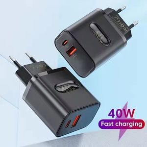 40W <b>USB</b> <b>Type</b> <b>C</b> Charger <b>Adapter</b> Dual Ports QC4.0 PD 20W Fast Charging Wall Charger for Phone 16 15 Xiaomi Huawei - Product Image 4