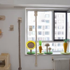 Ensemble d'échelle et de corde d'escalade murale en sisal naturel durable pour chats d'intérieur - Product Image 3