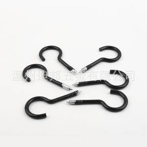 पेशेवर प्रश्न चिह्न जस्ता फिनिश लैंप हुक स्क्रू हार्डवेयर उपकरण खुले स्प्रे ब्लैक आई हुक डिबोन Dibon-61 - Product Image 4