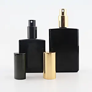 Luxury 30ml 50ml 100ml Square Glass Perfume Bottles Empty for Cosmetics Direct from Manufacturer