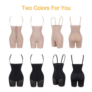 Cao Cấp Nylon Nén Mông Nâng Shaper Quần Fajas Shaplass Với Zip Mở Đáy Quần - Product Image 2