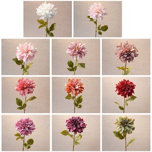 Fleur artificielle CallaFloral Dahlia, branche unique en polyester, décoration intérieure, artisanat de mariage, style INS - Product Image 3