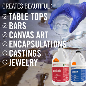 Résine époxy dure non jaunissante pour table de rivière - Résine transparente cristalline protégée contre les UV pour un art durable - Product Image 6