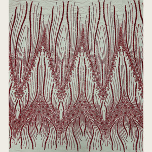 Tissu en dentelle de tulle <span class=keywords><strong>à</strong></span> sequins perlés tissé métallique style Art Déco G4097, 100 % polyester, 8 couleurs, pour robes de soirée Charleston des années 20 pour filles - Product Image 5
