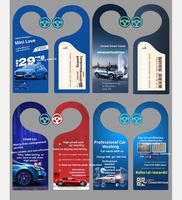 Cartes suspendues personnalisées fantaisie revêtement UV impression numérique enduit pour publicité maison beauté voiture plaque d'immatriculation flyers