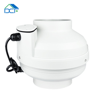 Kit de ventilateur axial en plastique DCFAIR RF-160W1 pour extracteur d'air, moteur AC en ligne, diamètre de conduit de 6 pouces