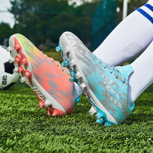 Chaussures de football à tige basse, tige synthétique, semelle extérieure en caoutchouc, semelle intermédiaire en EVA, doublure en mesh pour garçons, entraînement en plein air au printemps - Product Image 4