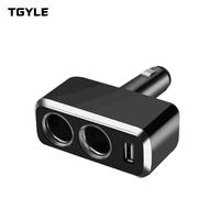 Adaptateur de chargeur de voiture universel 12V-24V 2 voies, prise allume-cigare de voiture, chargeur double USB
