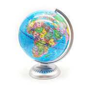Lampe suspendue Globe World Globe de 20 cm de diamètre illuminée dans l'obscurité avec LED personnalisée en usine