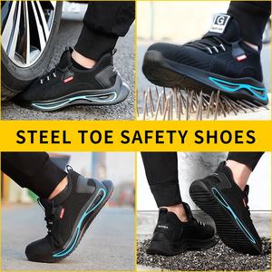 Botas DE SEGURIDAD transpirables de marca, zapatos de senderismo compuestos, zapatos con punta de acero, stock para hombres, zapatos de seguridad informales para protección del bosque - Product Image 2