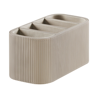 Organisateur de télécommande en cuir PU avec plusieurs compartiments, organiseur de bureau pour télécommandes de télévision, téléphone, lunettes, stylos, salon, bureau