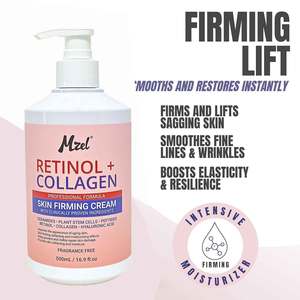 Loción corporal de colágeno con retinol reafirmante de la piel para el envejecimiento de la piel y las arrugas, hidratante ligero no graso, sin fragancia - Product Image 2