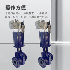 Válvula de Abrazadera Neumática de Acero al Carbono DN80 Tipo Regulador para Aplicaciones Generales - Product Image 3