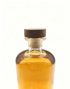 Venta Directa de Fábrica, Botella de Vidrio Personalizada de 750 ml, Forma Redonda, para Whisky, Tequila, <span class=keywords><strong>Brandy</strong></span>, Licor, con Tapa de Vidrio y Estampado en Caliente - Product Image 2