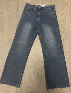 <span class=keywords><strong>Jeans</strong></span> da <span class=keywords><strong>Uomo</strong></span> di <span class=keywords><strong>Alta</strong></span> Qualità Personalizzati, Pantaloni Casual con Effetto Lavato e Strass, Modello Largo - Product Image 3