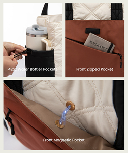 Sac fourre-<span class=keywords><strong>tout</strong></span> matelassé léger et personnalisé pour femme, grande capacité, imperméable, antivol, pour le travail - Product Image 5