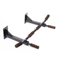 Barra de dominadas de pared para gimnasio en casa, soporte para saco de boxeo, barra horizontal multifuncional de hierro y acero con mango de espuma