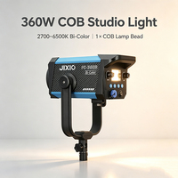 Lumière de studio LED haute luminosité 360W, 79200Lux 1m, bicolore 2700 6500K, lampe COB à intensité variable, lumière de photographie professionnelle