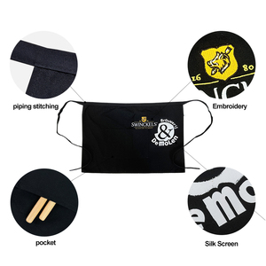 Biểu Tượng Tùy Chỉnh Thời Trang Thân Thiện Với Môi Tái Sử Dụng Eo Tạp Dề Bán Buôn Polyester Bông Nhà Bếp Nhà Hàng Phụ Nữ Người Đàn Ông Túi Cao - Product Image 4