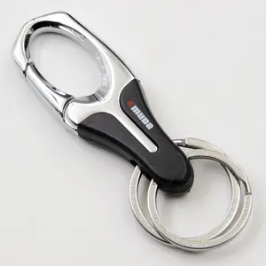 OmudaA8036 Key Chain 2 Extra Key Rings Heavy Duty Car Keychain for Men and Women - Black wedding gift