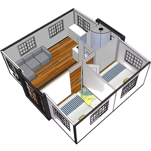 บ้านสำเร็จรูปแบบใหม่จากโรงงาน ออกแบบใหม่ ขยายได้ เคลื่อนย้ายได้ ใช้เป็นบ้านพักอาศัย โรงพยาบาล หรือที่อยู่อาศัย - Product Image 4
