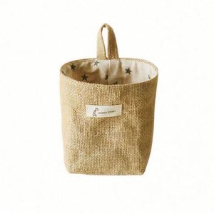 Hot Sale <b>Waterproof</b> Polyester Cotton <b>Storage</b> Hanging Bag Zipper Closure Country Style Interior Pocket Handle for Desktop Use - Product Image 1