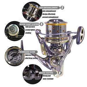 Full Metal 12000 Moulinets <span class=keywords><strong>Spinning</strong></span> Carp 16 + 1BB Carretel Peche De La Carpe <span class=keywords><strong>Moulinet</strong></span> En Mer <span class=keywords><strong>Moulinet</strong></span> De Pêche Longue Ligne - Product Image 5