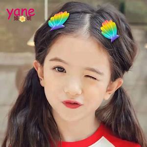 Fashion bentuk cangkang kecil dengan satu klip buaya mutiara klip aksesoris rambut anak klip - Product Image 3