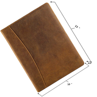 Carpeta de Presentación de Cuero Personalizada, Carpeta de Archivos A4, Bloc de Notas, Carpeta Portafolio