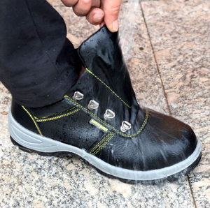 Zapatos de Seguridad de Cuero Vacuno con Puntera de Acero para Hombre y Mujer, Anti-Impactos y Anti-Perforación, con Plantilla de PU, Impermeables y Antideslizantes - Product Image 3