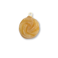 Pendentif en cristal naturel mélangé sculpté double face en forme de rose, breloques florales en pierres précieuses, perles de pierre percées en vrac pour la vente en gros