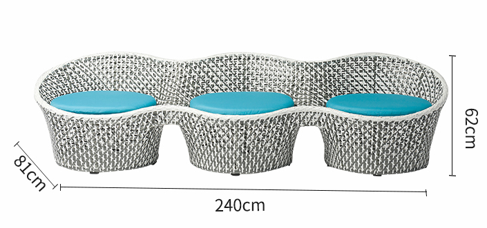 Modern Custom Tctd Peanut Shape Lounges And Sofas Furniture Garden Sofa Set, Design Rattan Outdoor Furniture Sofa