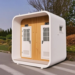 Modern Custom Portable Outdoor <strong>Toilets</strong> Prefab Mobile Public Bathroom Park WC Sandwich Panel Container House Outdoor Use - Product Image 4