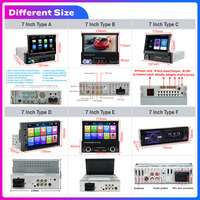 Radio de Coche Android de 6.9/7/9/10/10.33 Pulgadas 1 Din con Pantalla Táctil Extensible, Reproductor de MP3, MP5, Multimedia, Reproductor de DVD para Coche, Estéreo